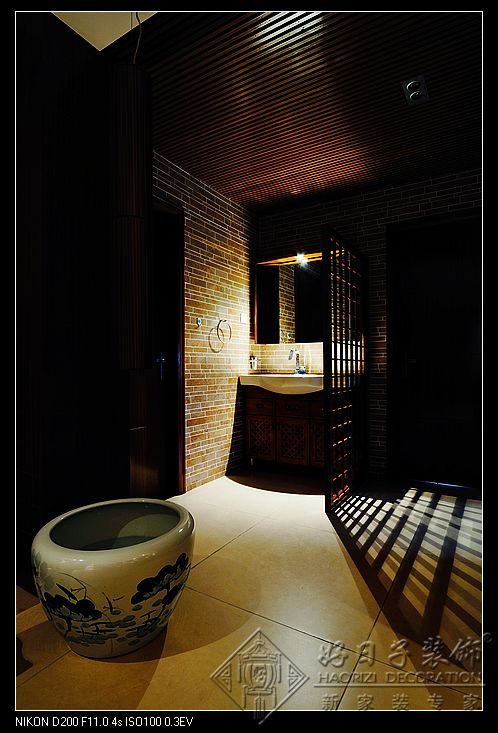 福州三室一厅中式古典棕色装修效果图_05 福州三室一厅中式古典棕色装修效果图2013图片_05
