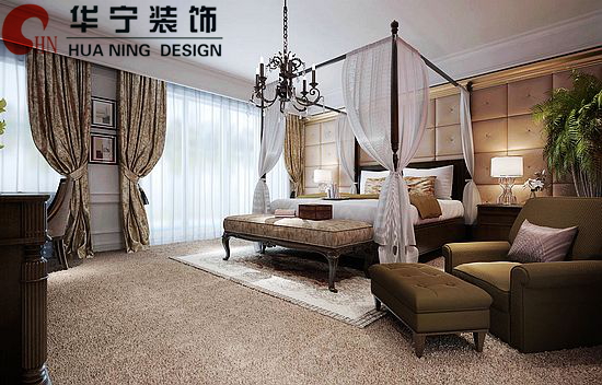 福州卧室三室一厅自然优雅棕色装修效果图，卧室三室一厅自然优雅棕色装修效果图2013图片