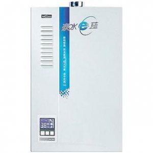 万和Q16A亲水E蓝数码恒温强排式热水器(亚光乳白) JSQ32-16A-0